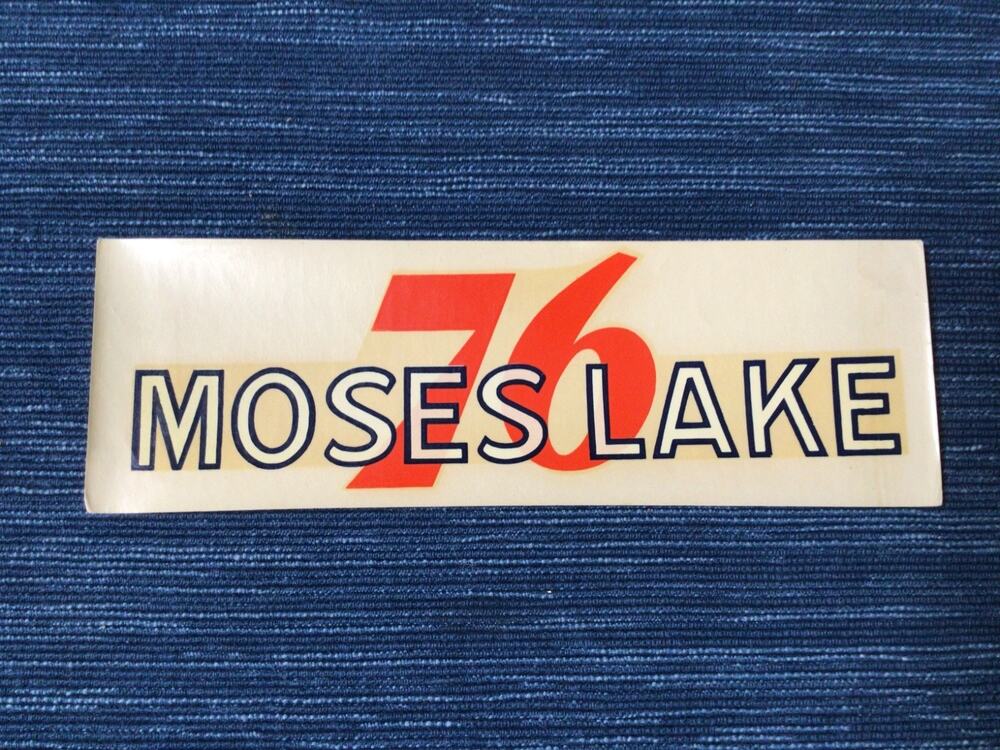 VTG Union 76 Oil Moses Lake Washington Gas Station Decal Travel Souvenir